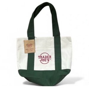 Trader Joe’s Mini tote forest green NWT